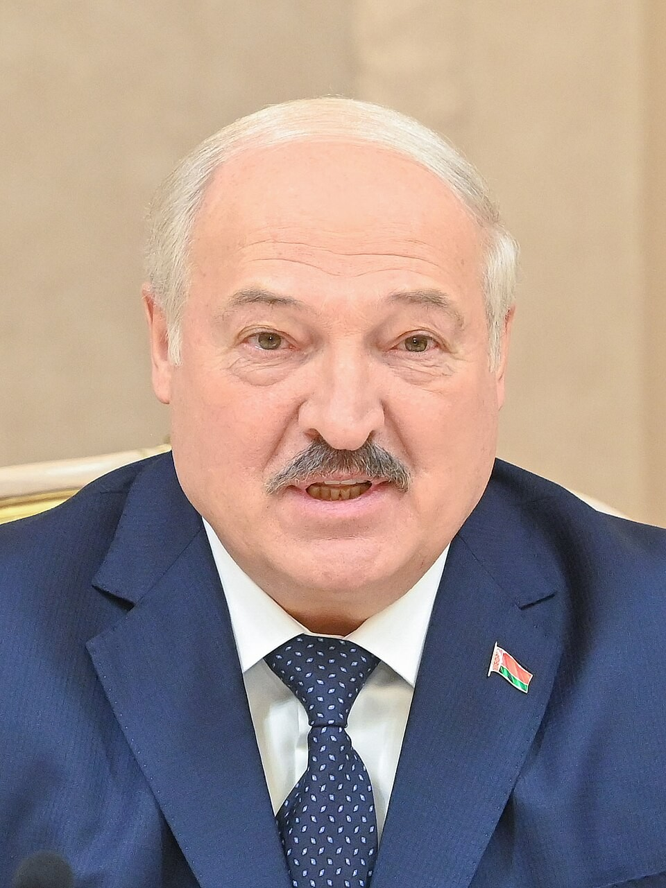 ベラルーシのルカシェンコ大統領の画像。彼の仲介でロシア・ウクライナ戦争における「反乱」はあっけなく終了した。